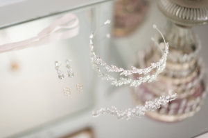 Detailed shot of wedding accessories