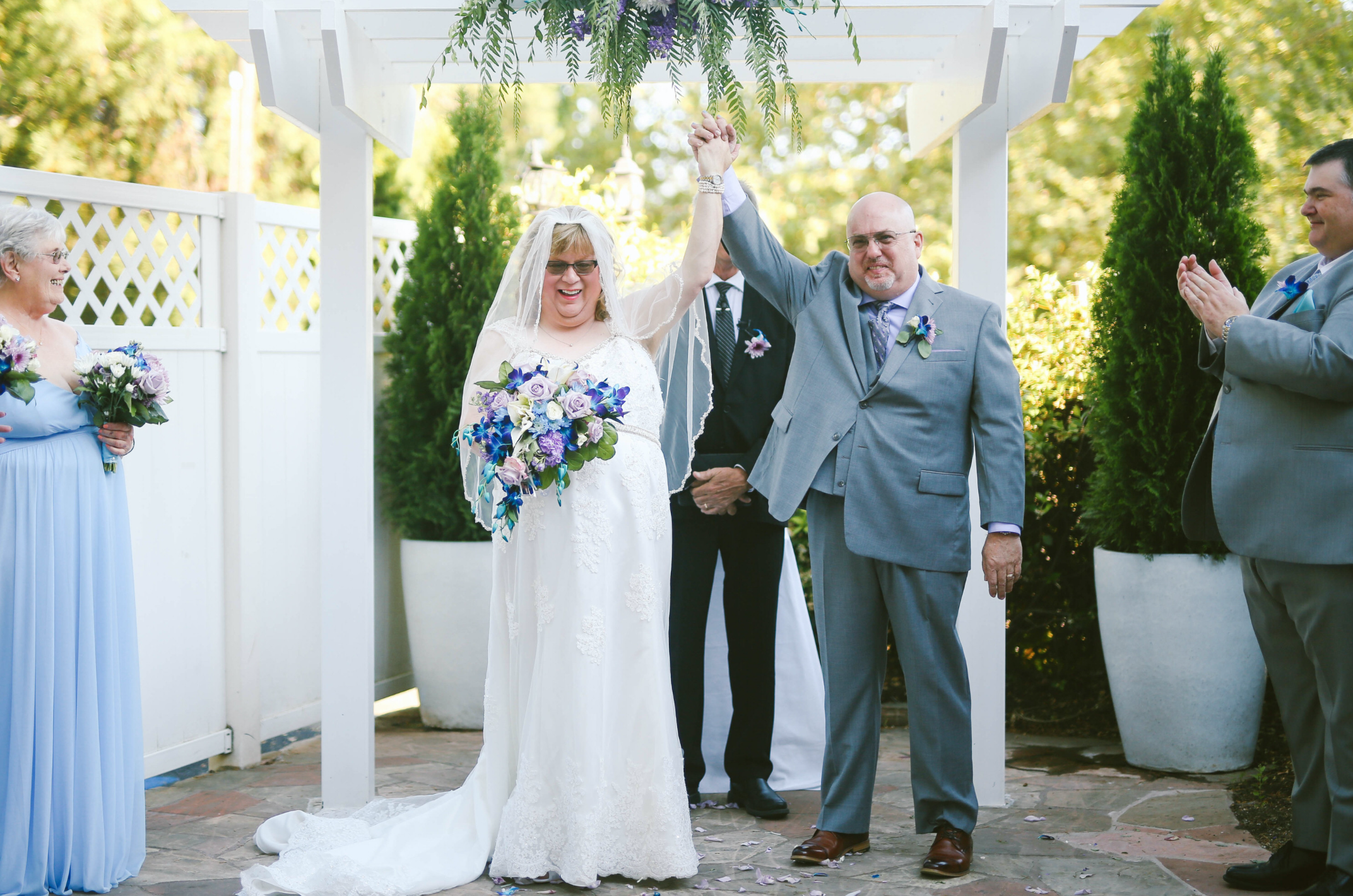 Couple just said "I do"